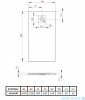 Radaway Kyntos F brodzik 210x100cm czarny HKF210100-54